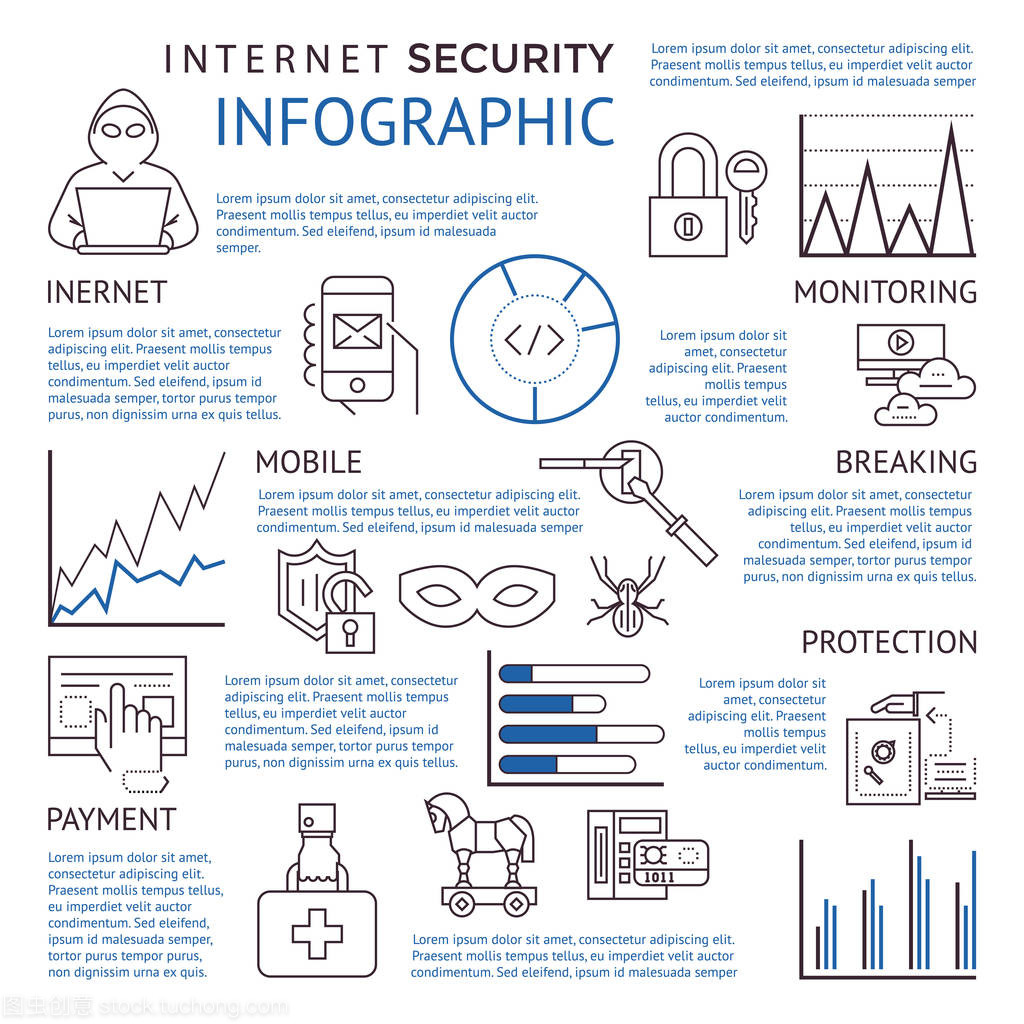 數字矢量藍色 互聯網安全與軟件開發的新趨勢